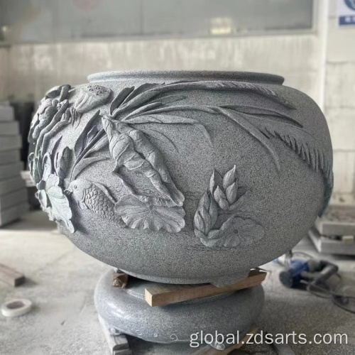 stone crafts Customized stone fish tank flowerpot Supplier